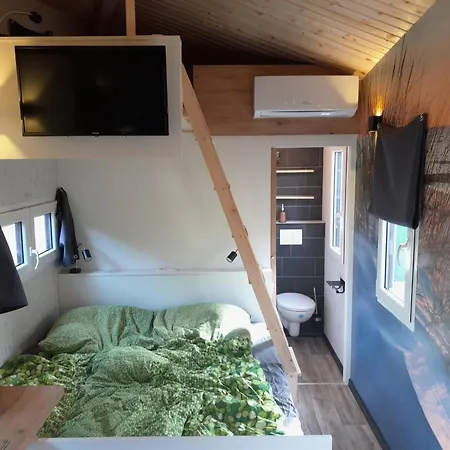 Tiny Haus Blanker Hans Auf Dem Campingplatz Strandgut Cuxhaven Esterno foto